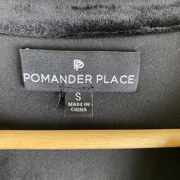 Tuckernuck Velvet Kenzo Dress Size S Black Preppy Holidays Party Pomander Place - Picture 10 of 14